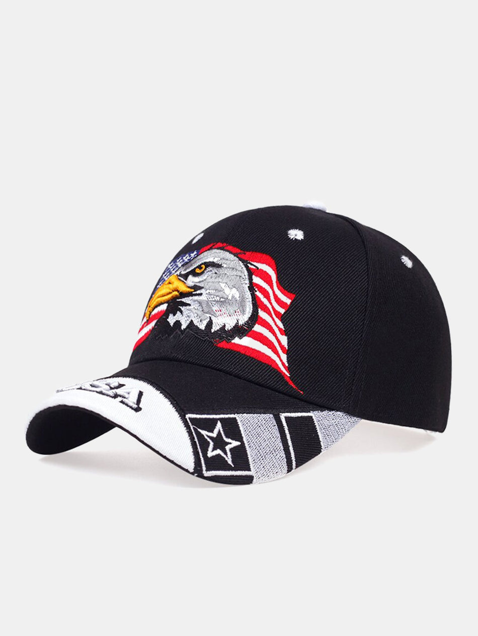 Amerikaanse Witte Arend USA Vlag Geborduurde Baseballpet