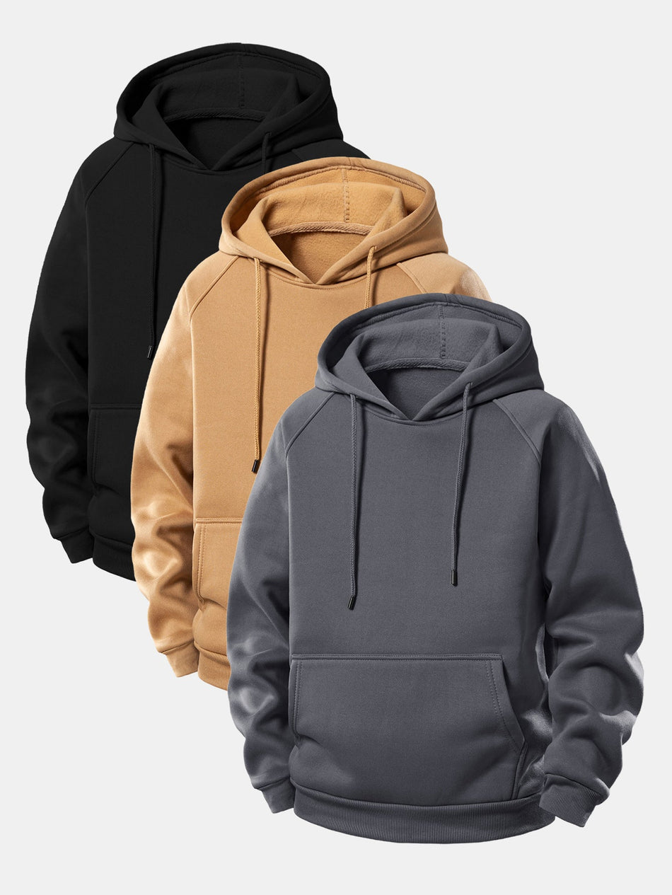 3 Stuks Basis Hoodies