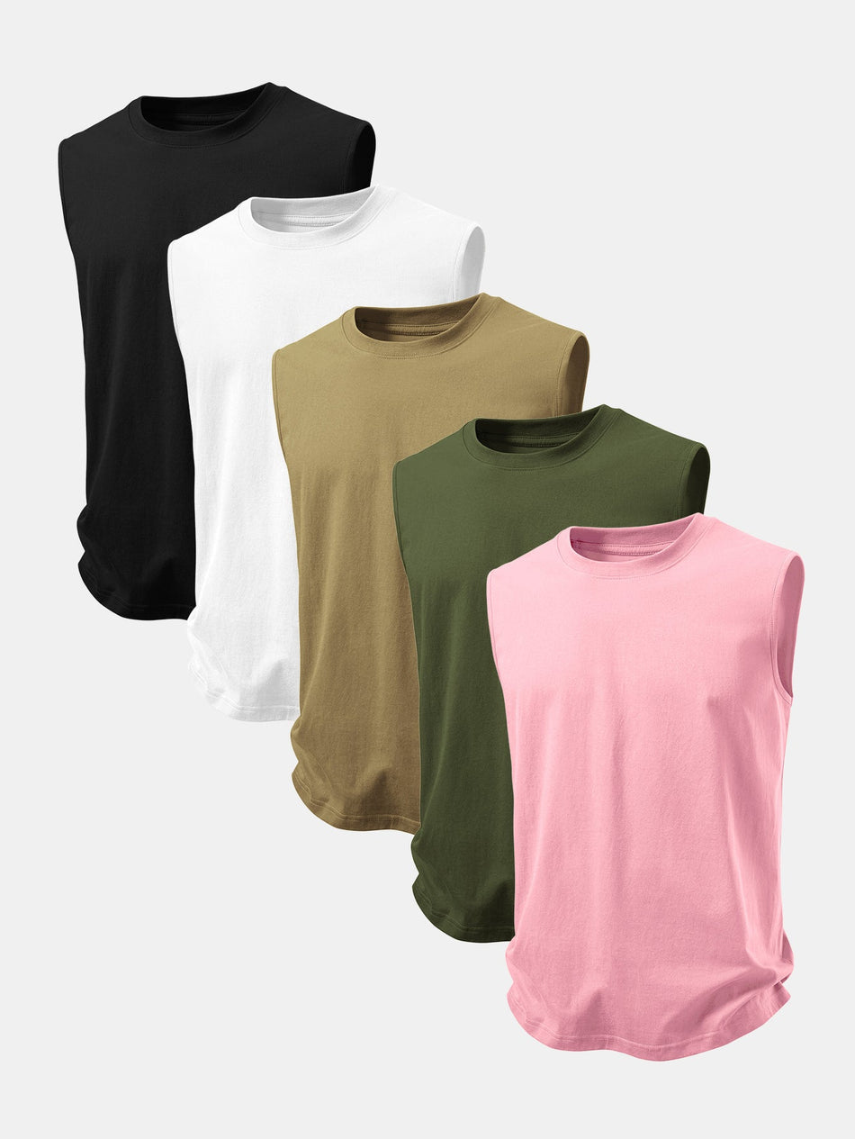 5 Stuks Basis Katoenen Tanktop