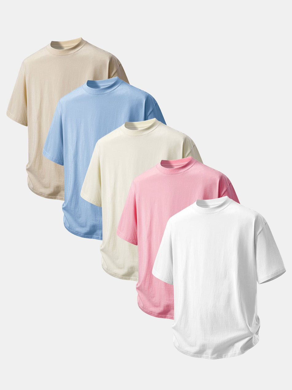 5 Stuks Relax Fit Katoenen T-shirt