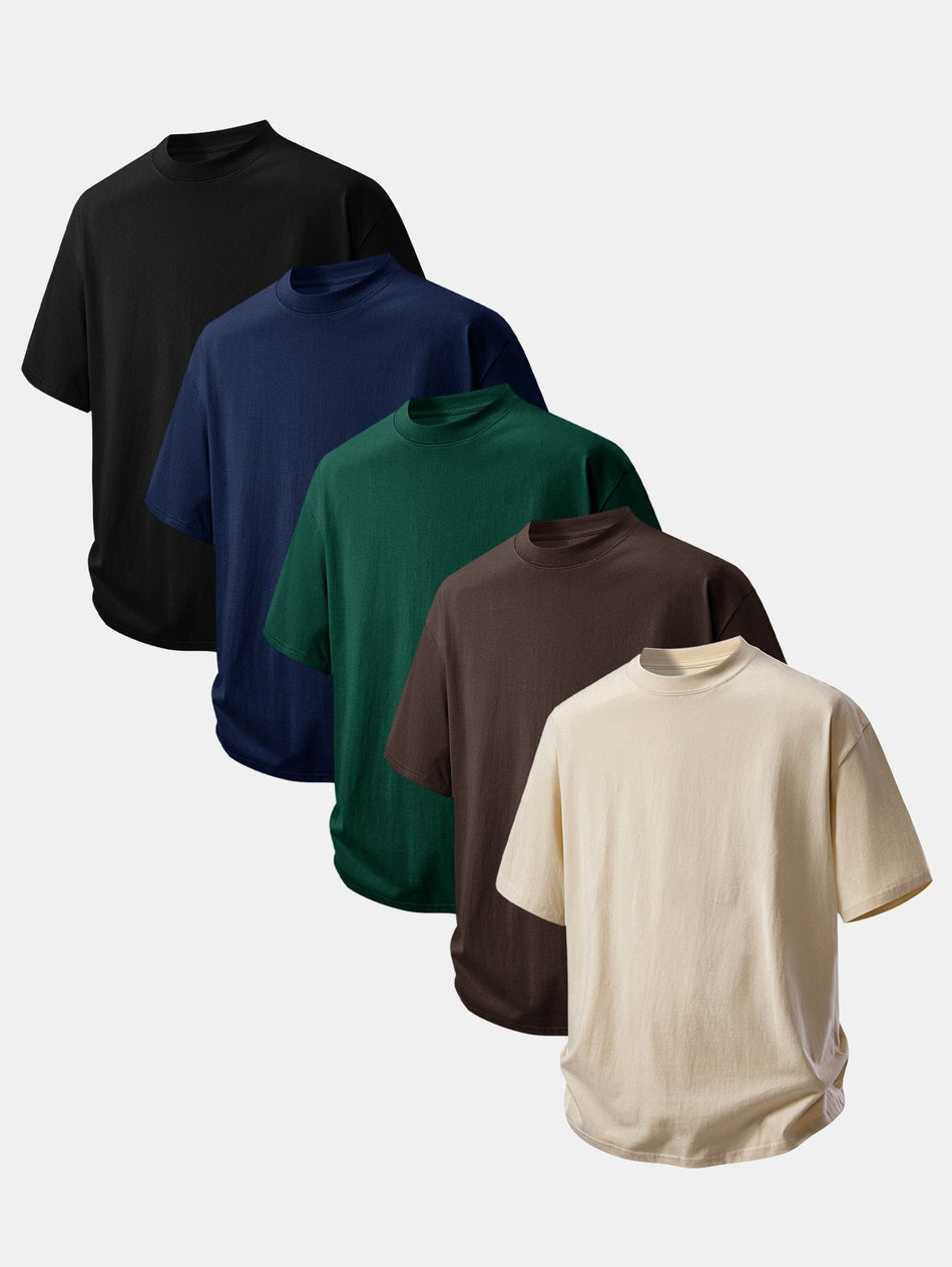 5 Stuks Relax Fit Katoenen T-shirt