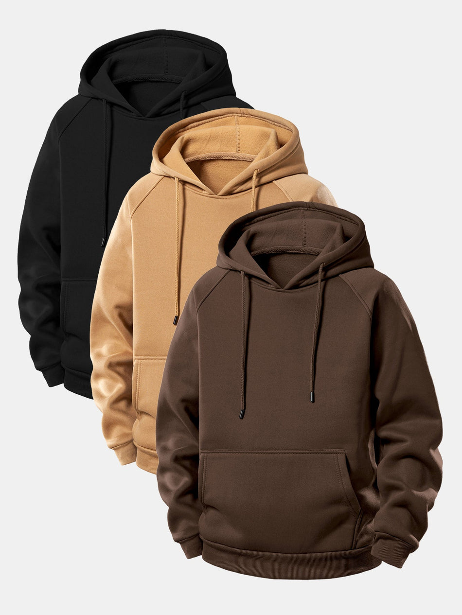 3 Stuks Basis Hoodies