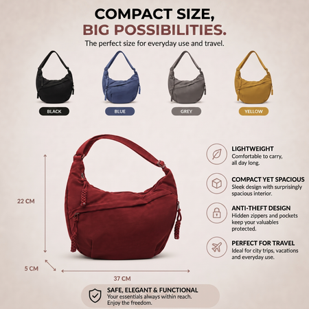 Compact Size, Big Possibilities - crossbody bag size chart