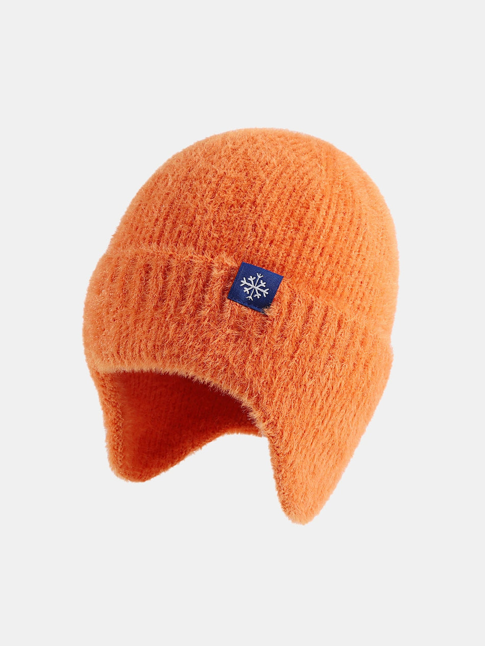 Winter Gebreide Muts Met Oorflappen Bescherming
