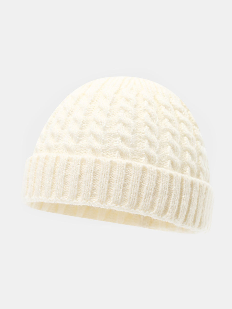 Warme Vintage Kabel Gebreide Beanie Muts