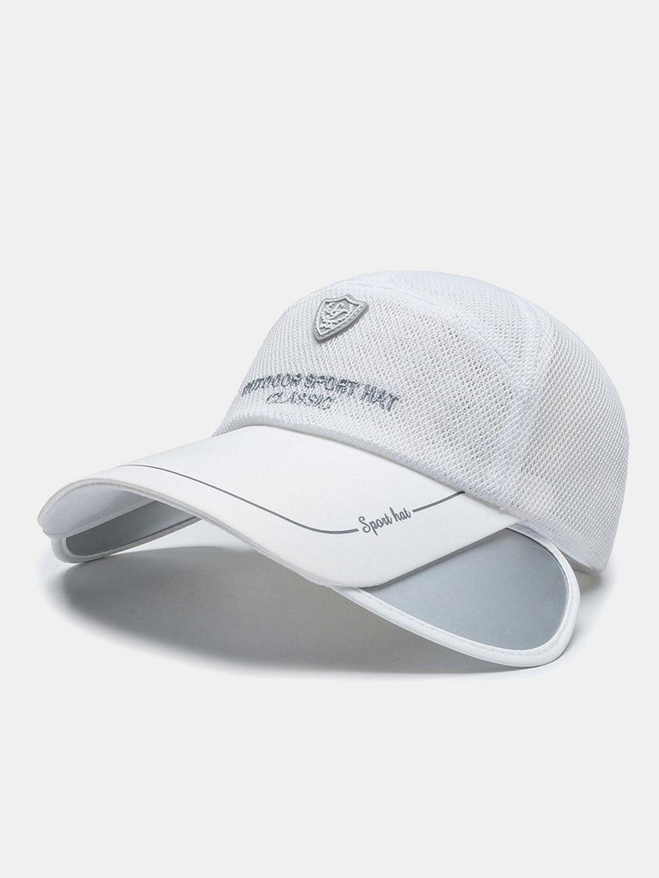 Ademende Mesh Zonnevisor Hoed Voor Mannen & Vrouwen – Lichtgewicht UV-bescherming Outdoor Sportpet