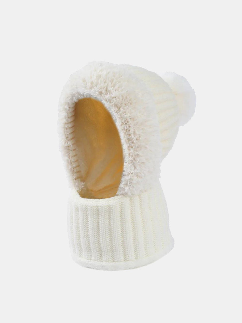 Winter 2-in-1 winddichte warme fleece gevoerde muts en nekwarmers