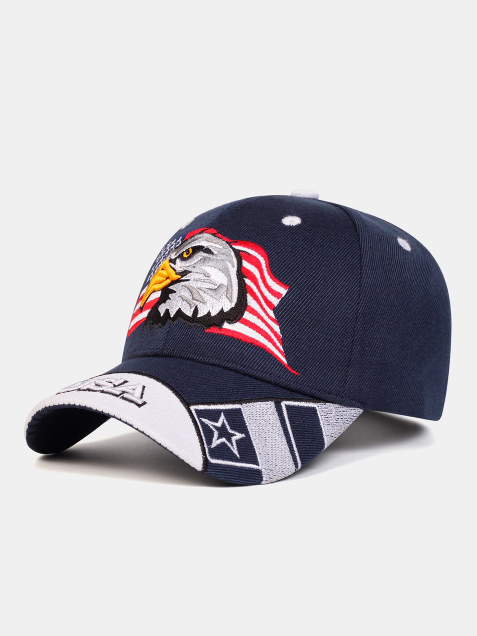 Amerikaanse Witte Arend USA Vlag Geborduurde Baseballpet