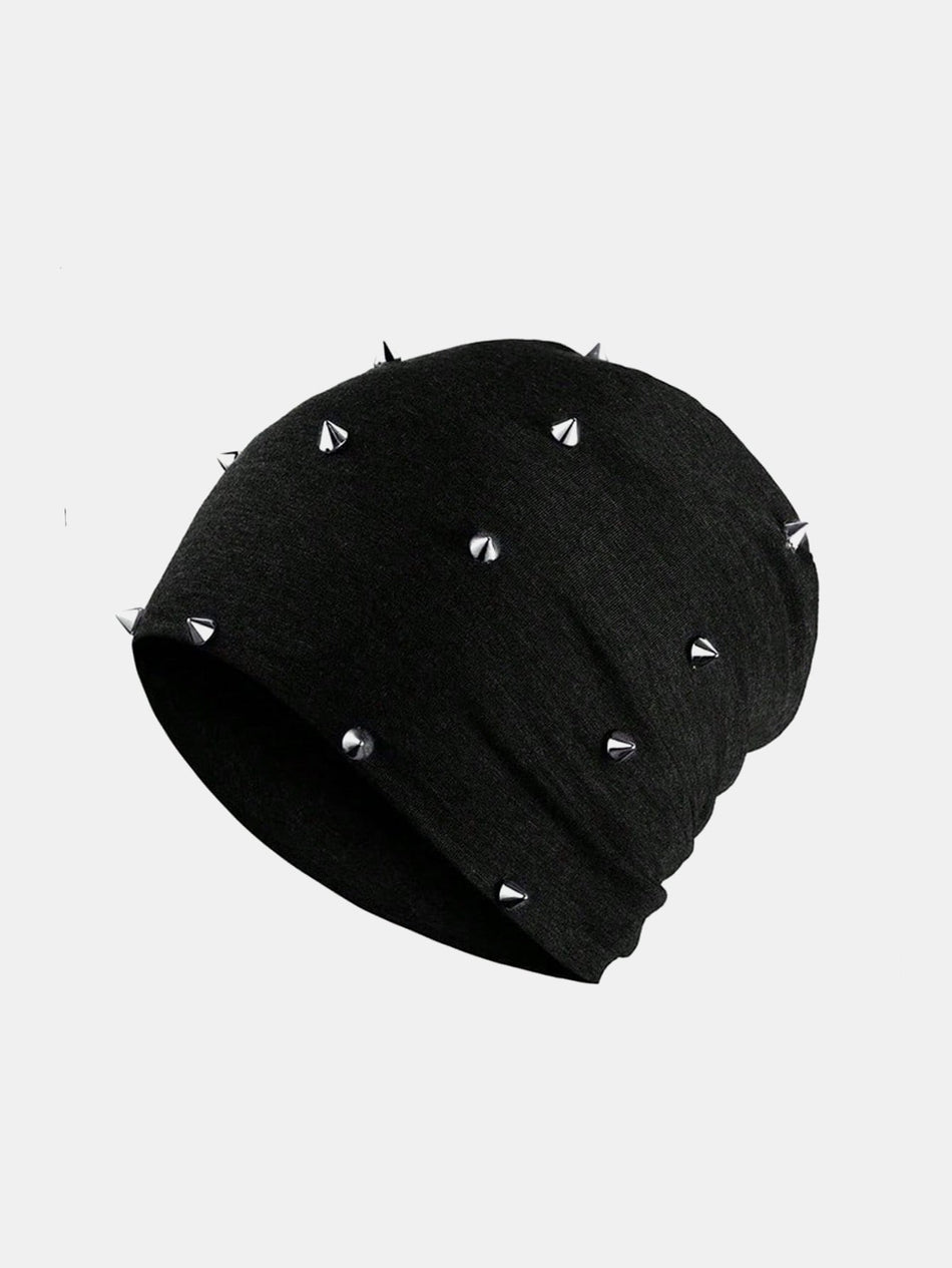 Vintage Punk Stijl Lichtgewicht Warme Spijker Beanie Muts