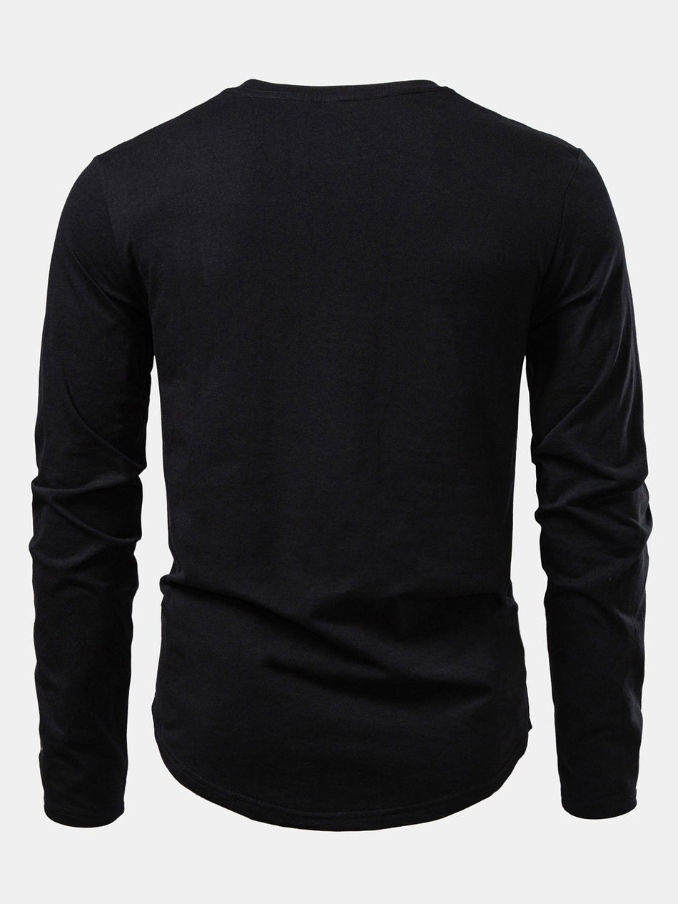 Zwarte Print Katoen Boogzoom T-Shirt